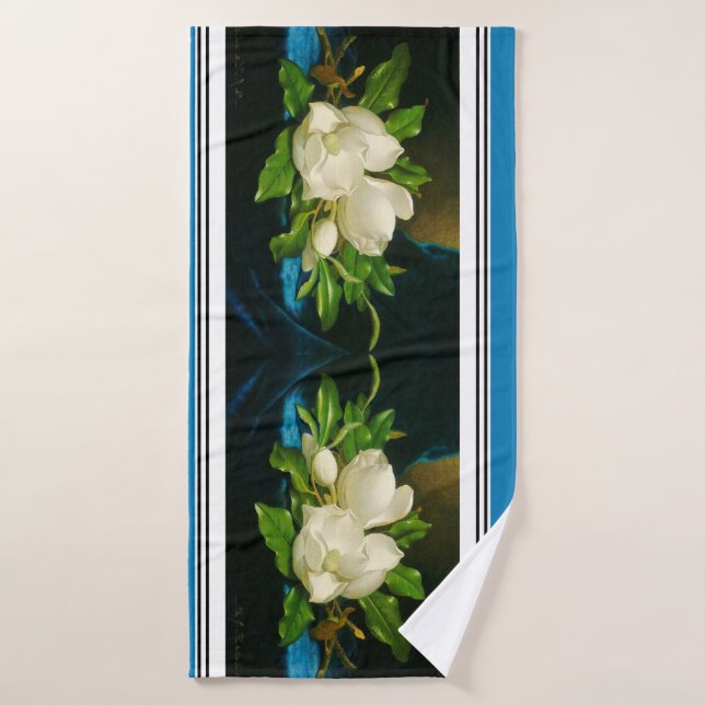Heade Giant Magnolia Flower Blossoms Bath Towels (Bath Towel)