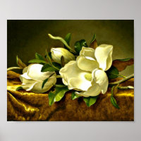 Heade - Magnolias on Gold Velvet Cloth
