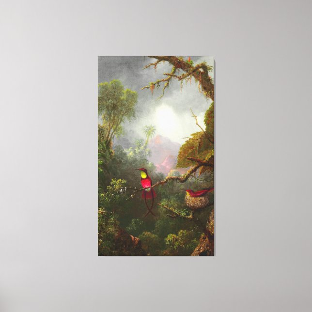HEADE - Nesting Hummingbirds, Brazilian Landscape  Canvas Print (Front)