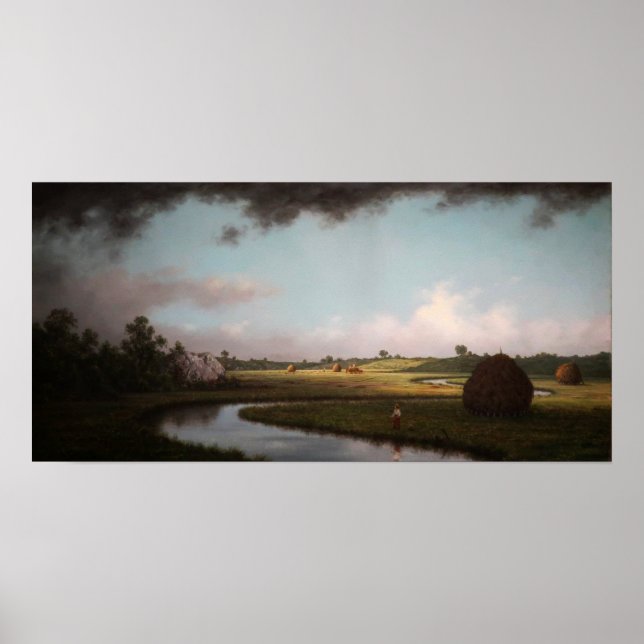 Heade - Newburyport Marshes Approaching Storm Poster (Front)