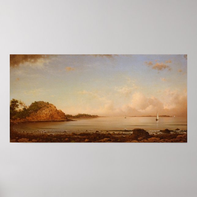 Heade - Singing Beach Manchester 1862 Poster (Front)