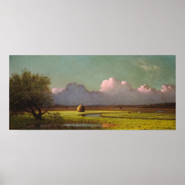 Heade - Sunlight And Shadow, Newbury Marshes Poster (Front)