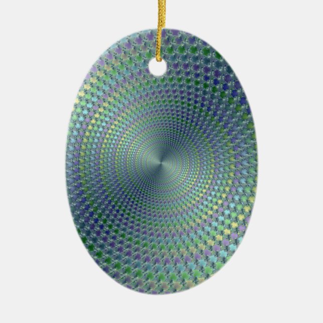 Headhurts Fractal Ceramic Ornament (Front)