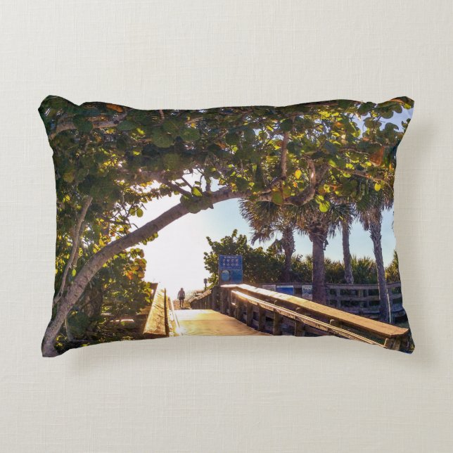 Heading for the Beach Accent Pillow (Front)