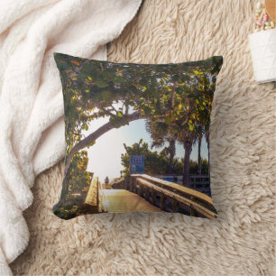 Heading for the Beach Throw Pillow