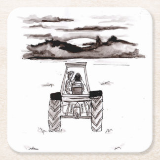 Heading Into The Farm Sunset Coaster