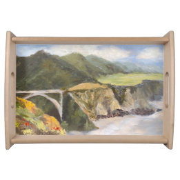 Heading to Big Sur serving tray