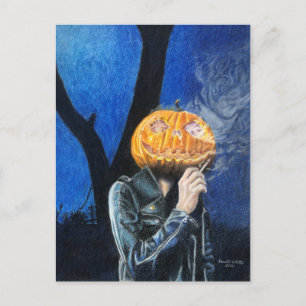 Headless Biker Postcard