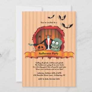 Headless Halloween Party Invitations