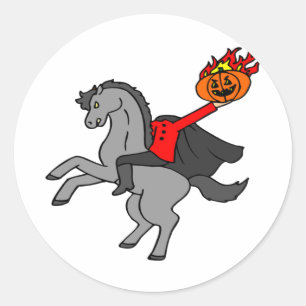 Headless Horseman Classic Round Sticker