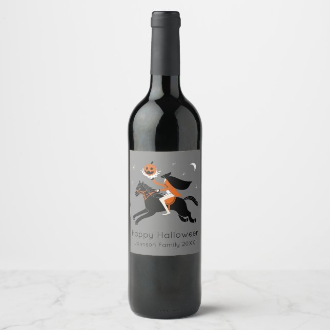 Headless Horseman customized Wine Label (Front)