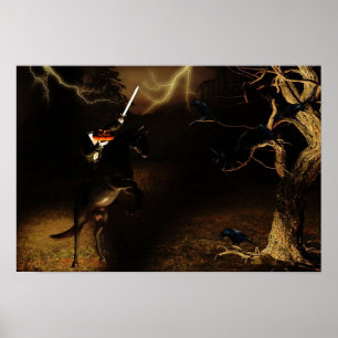 Headless horseman Halloween Poster