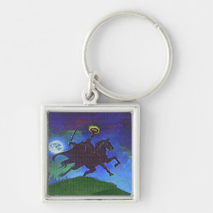 Headless Horseman in the Blue Light Keychain