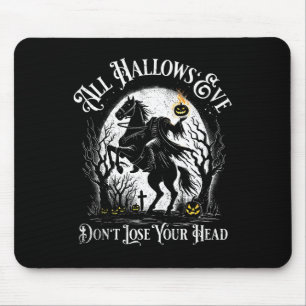 Headless Horseman Pumpkin Face Happy Halloween Sle Mouse Pad
