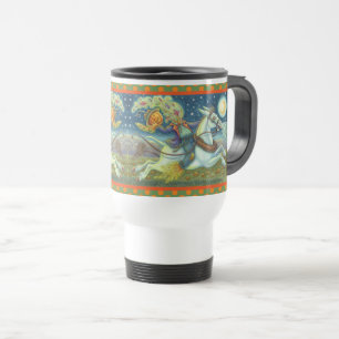 HEADLESS HORSEMAN SCARECROW, TRAVEL COMMUTER MUG