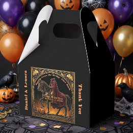 Headless Horseman Sleepy Hollow Dare to Cross Gold Favor Box