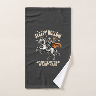 Headless Horseman Sleepy Hollow Halloween T-Shirt Hand Towel