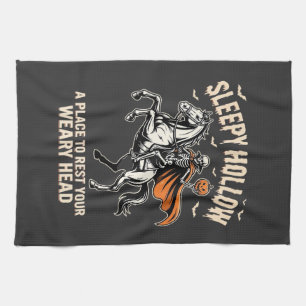 Headless Horseman Sleepy Hollow Halloween T-Shirt Kitchen Towel