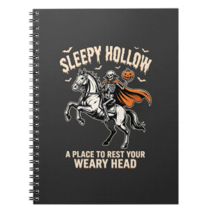 Headless Horseman Sleepy Hollow Halloween T-Shirt Notebook