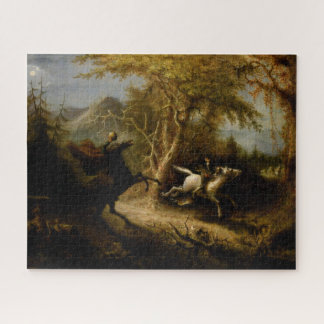 Headless Horseman, Sleepy Hollow & Ichabod Crane J Jigsaw Puzzle