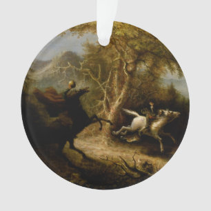 Headless Horseman, Sleepy Hollow & Ichabod Crane Ornament