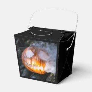 Headless Horseman's Jack-o-Lantern Head a Flame Favor Box