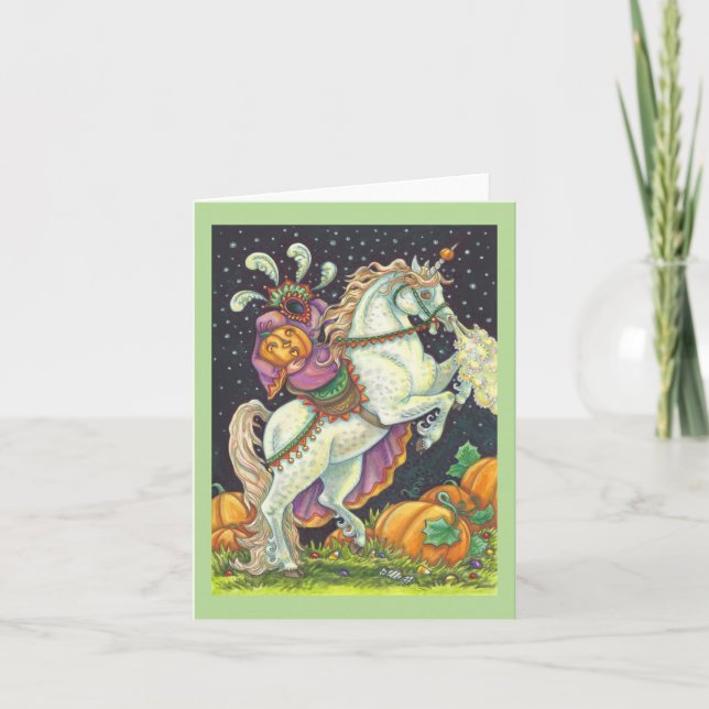 HEADLESS HORSEWOMAN GREETING NOTE CARD Blank (Front)