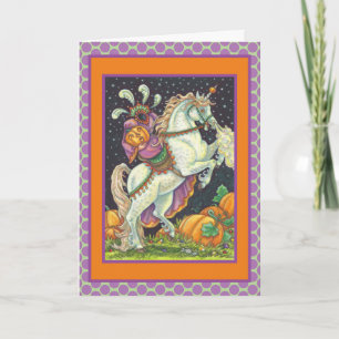 HEADLESS HORSEWOMAN GREETING NOTE CARD Verse