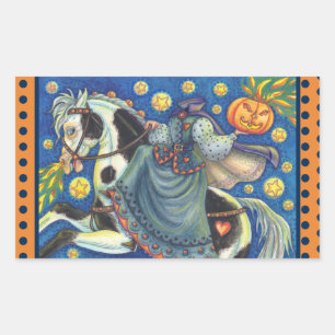 HEADLESS HORSEWOMAN, SIDESADDLE STICKERS SHEET Rec