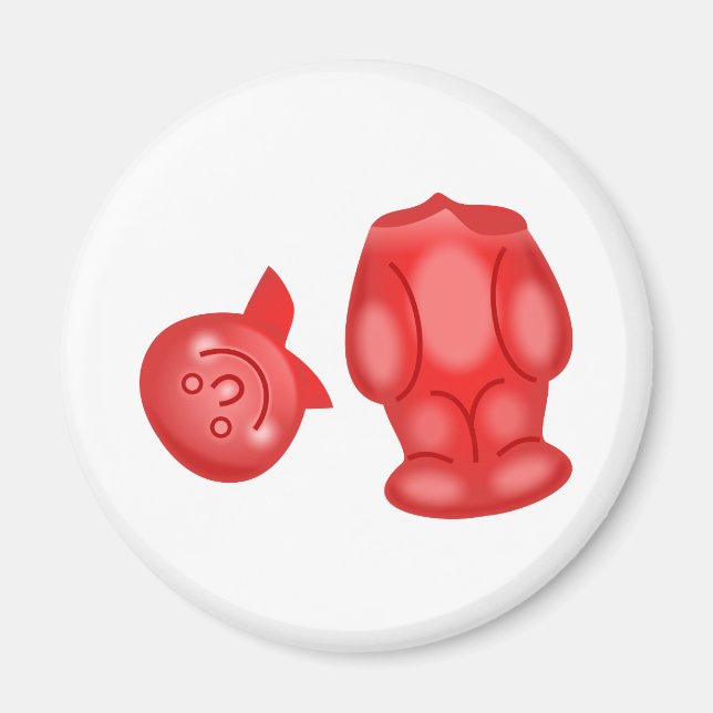 Headless Jelly Baby Magnet (Front)