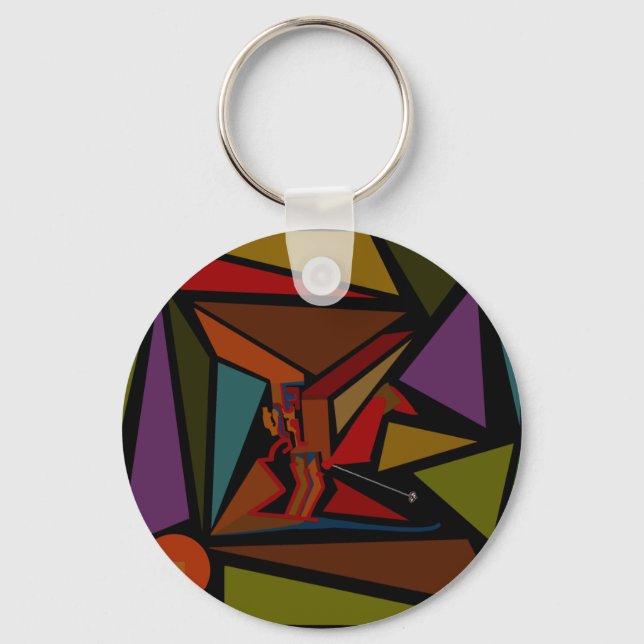 Headless Skier Keychain (Front)