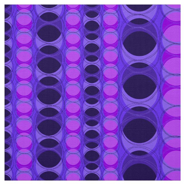 Headlights Retro Polka Dot Stripes Fabric (Swatch)