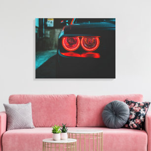 Headlights Stretched Canvas Print