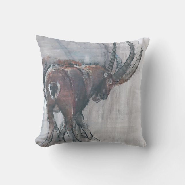 Headlock Throw Pillow (Front)