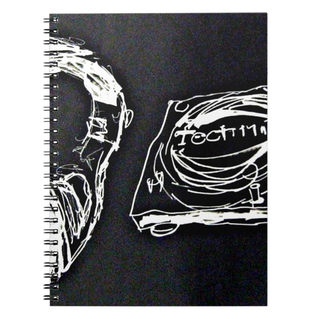 Headphone and DJ Turntable MK2 Notebook (Front)