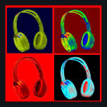 Headphone Four Colours Pop Art Poster Print<br><div class="desc">Hip Hop,  R&B,  Rock,  Heavy Metal,  Techno,  Punk,  Rap,  Classic,  African American,  Jazz... . We love music,  we love listening cds,  radio. Enjoying watching video clibs,  mixes,  remixes,  covers.</div>