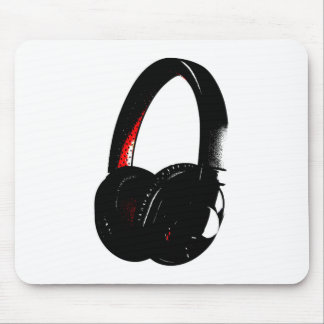 Headphone Pop Art Head Phone Mouse Pad