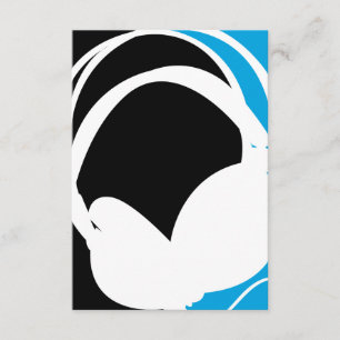 Headphone Silhouette RSVP Card