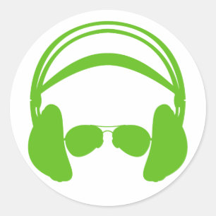 Headphone & Sunglasses Sticker
