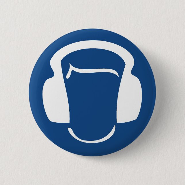 Headphones 2 Inch Round Button (Front)