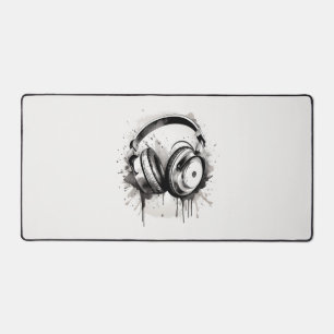 Headphones Desk Mat