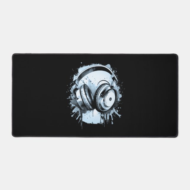 Headphones Desk Mat (Front)