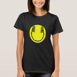 Headphones Dj Deejay Music Pop Bass Techno Rock Po T-Shirt