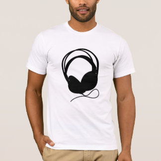 Headphones in Silhouette T-Shirt
