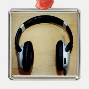 Headphones Metal Ornament