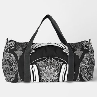 Headphones Mode AI art Duffle Bag