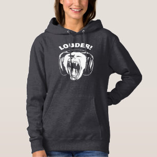 Headphones Monkey Loud Music Lover Hoodie