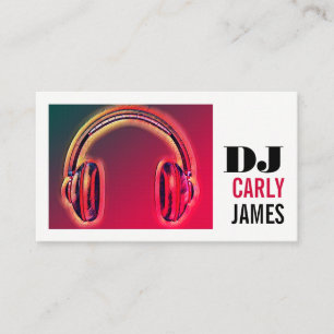 Headphones, Professional DJ Business Card