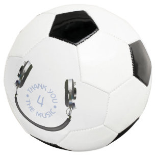 Headphones Smiling Soccer Ball