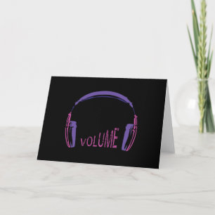 Headphones Volume up Card